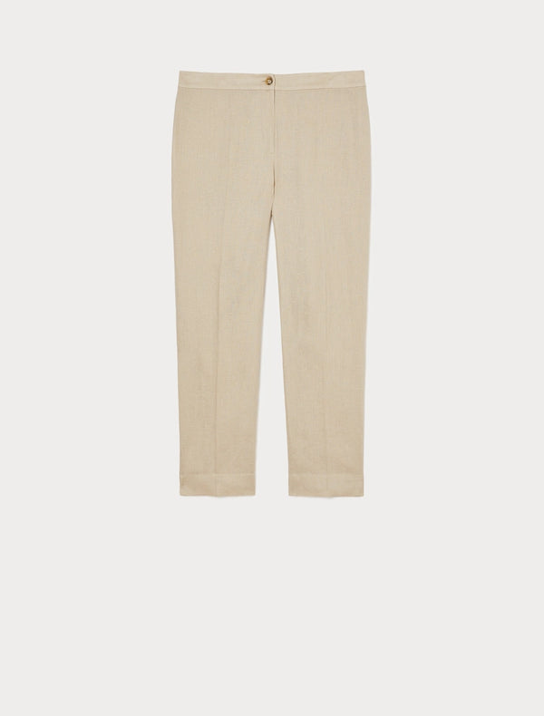 Pantaloni slim in lino PERSONA BY MARINA RINALDI