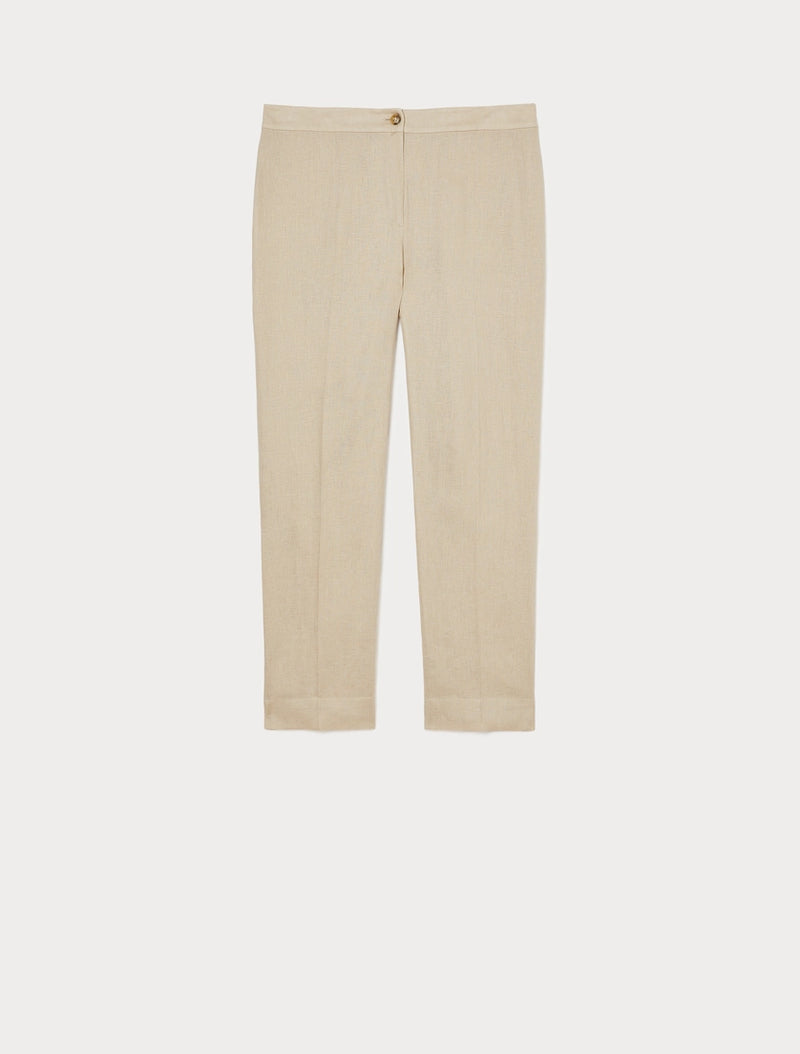 Pantaloni slim in lino PERSONA BY MARINA RINALDI