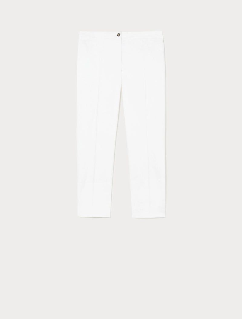 Pantaloni in raso di cotone stretch PERSONA BY MARINA RINALDI