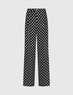 Pantalone morbido in seta - Nero Marella