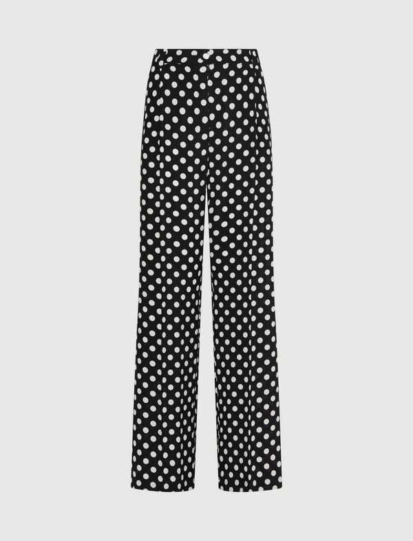 Pantalone morbido in seta - Nero Marella