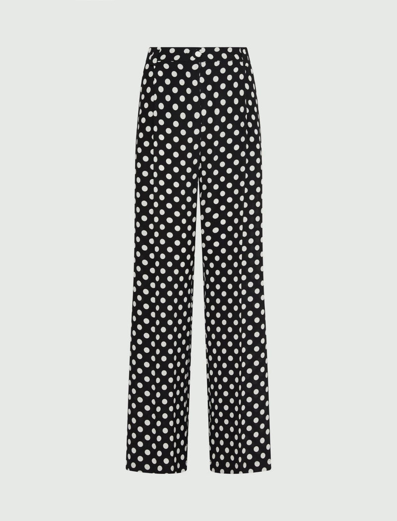 Pantalone morbido in seta - Nero Marella