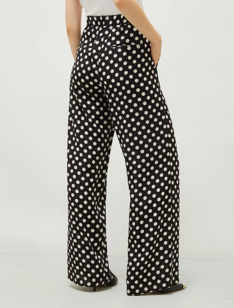 Pantalone morbido in seta - Nero Marella