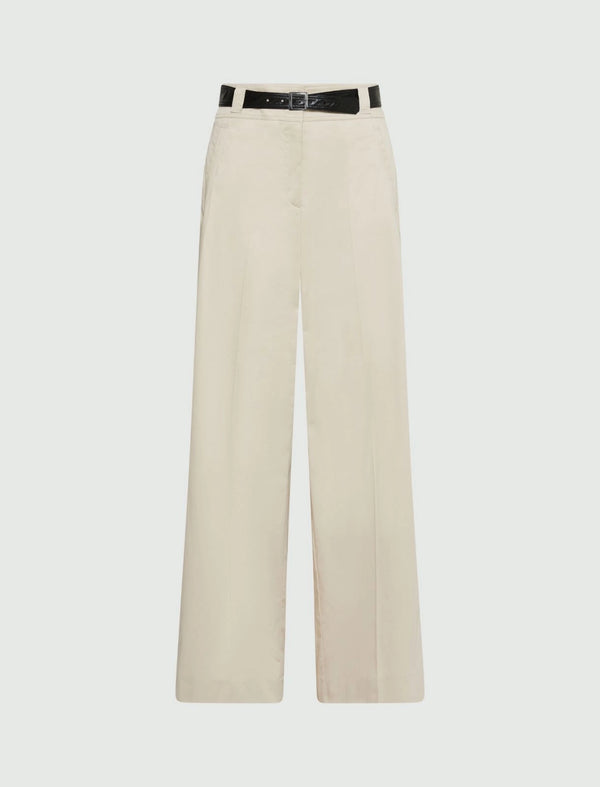 Pantalone in raso stretch - Sabbia MARELLA