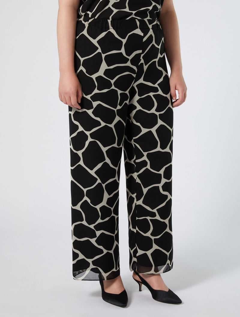 Pantaloni in georgette stampata PERSONA BY MARINA RINALDI