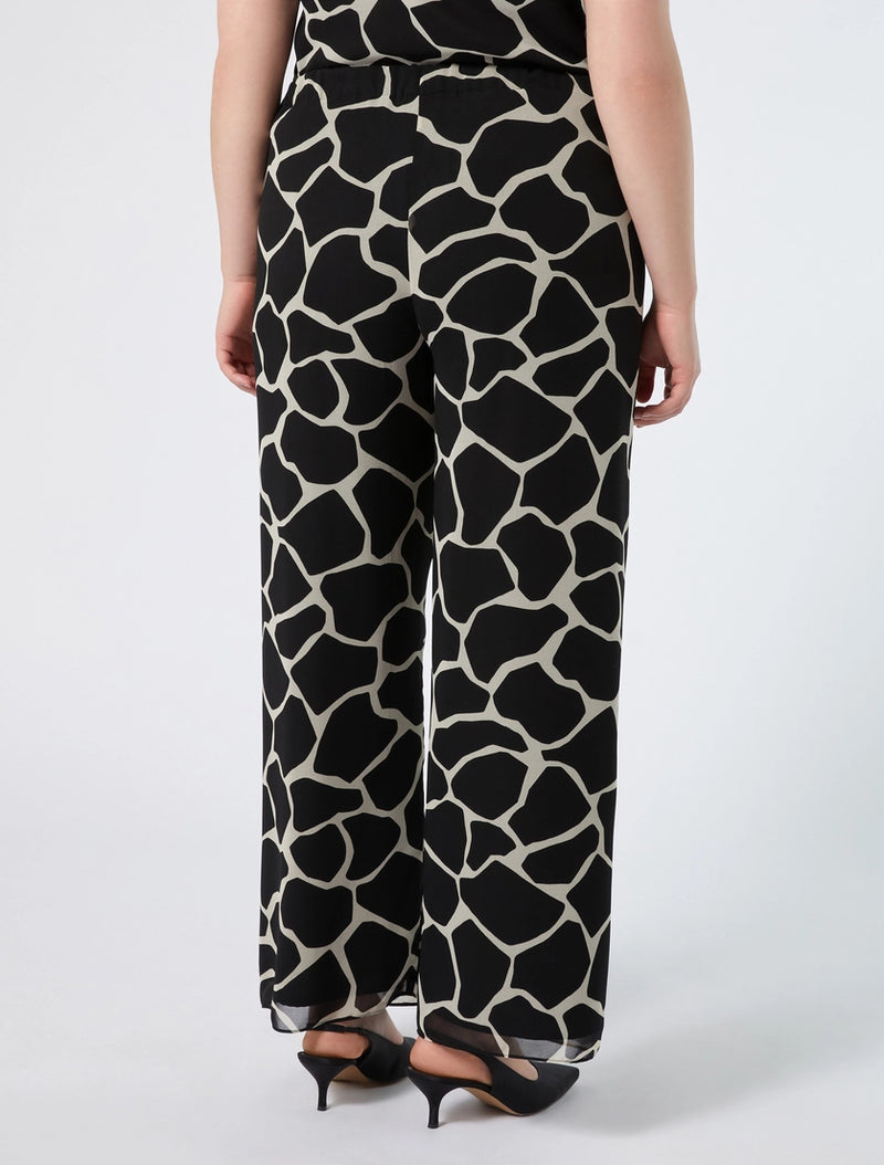 Pantaloni in georgette stampata PERSONA BY MARINA RINALDI