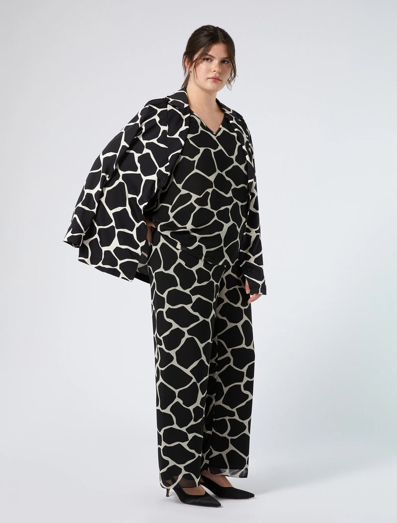 Pantaloni in georgette stampata PERSONA BY MARINA RINALDI