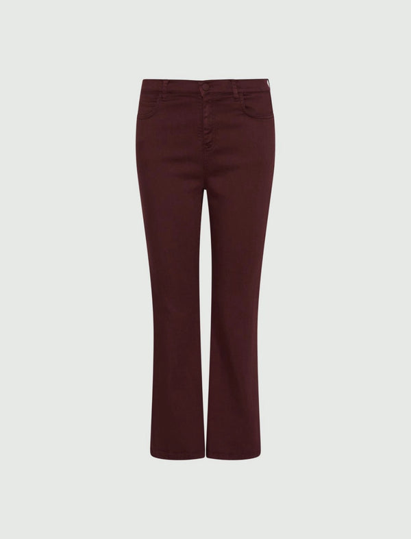 Jeans flare cropped - BORDEAUX MARELLA MONOCHROME