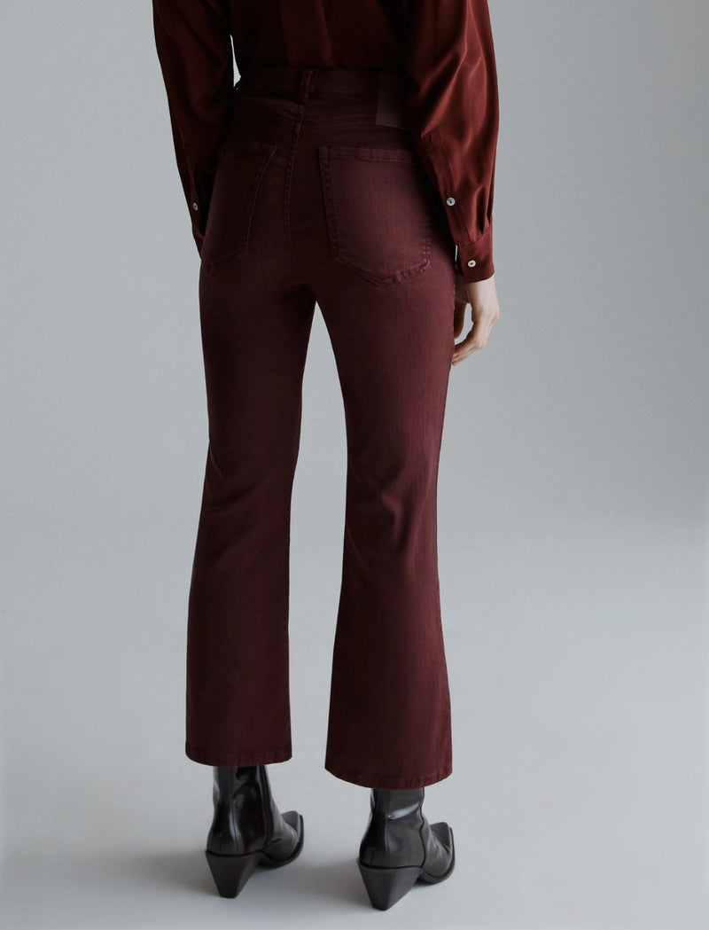 Jeans flare cropped - BORDEAUX MARELLA MONOCHROME