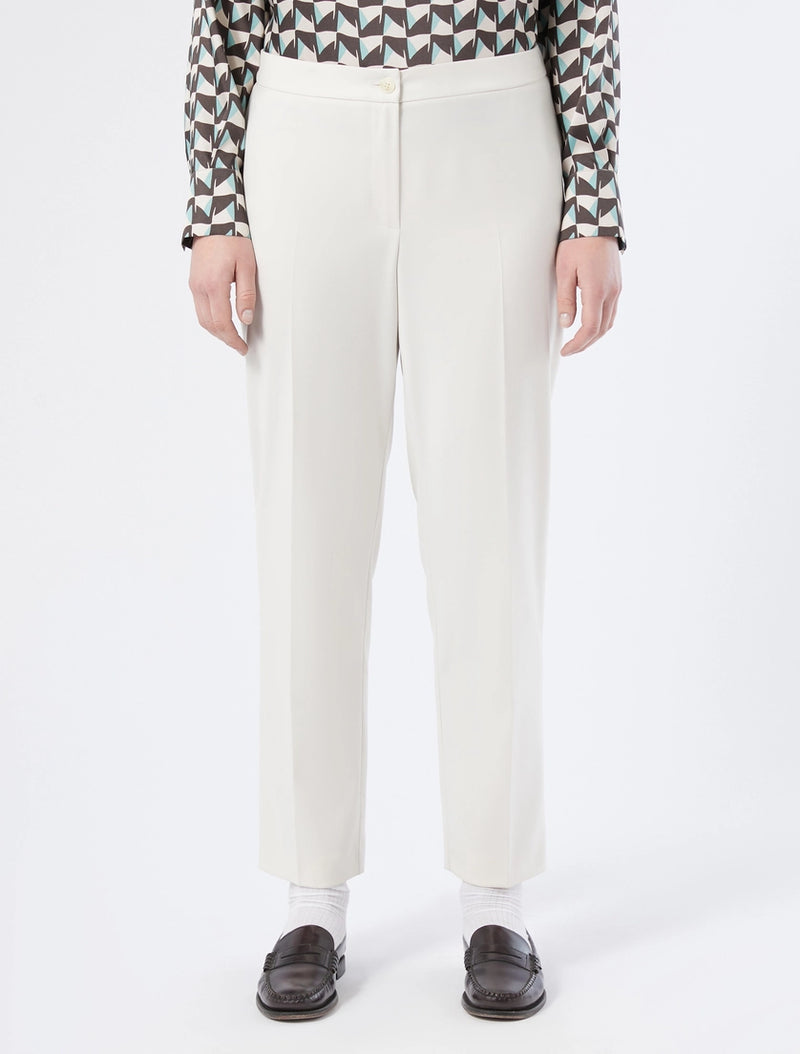 Pantaloni slim in flanella - BIANCO AVORIO PERSONA BY MARINA RINALDI