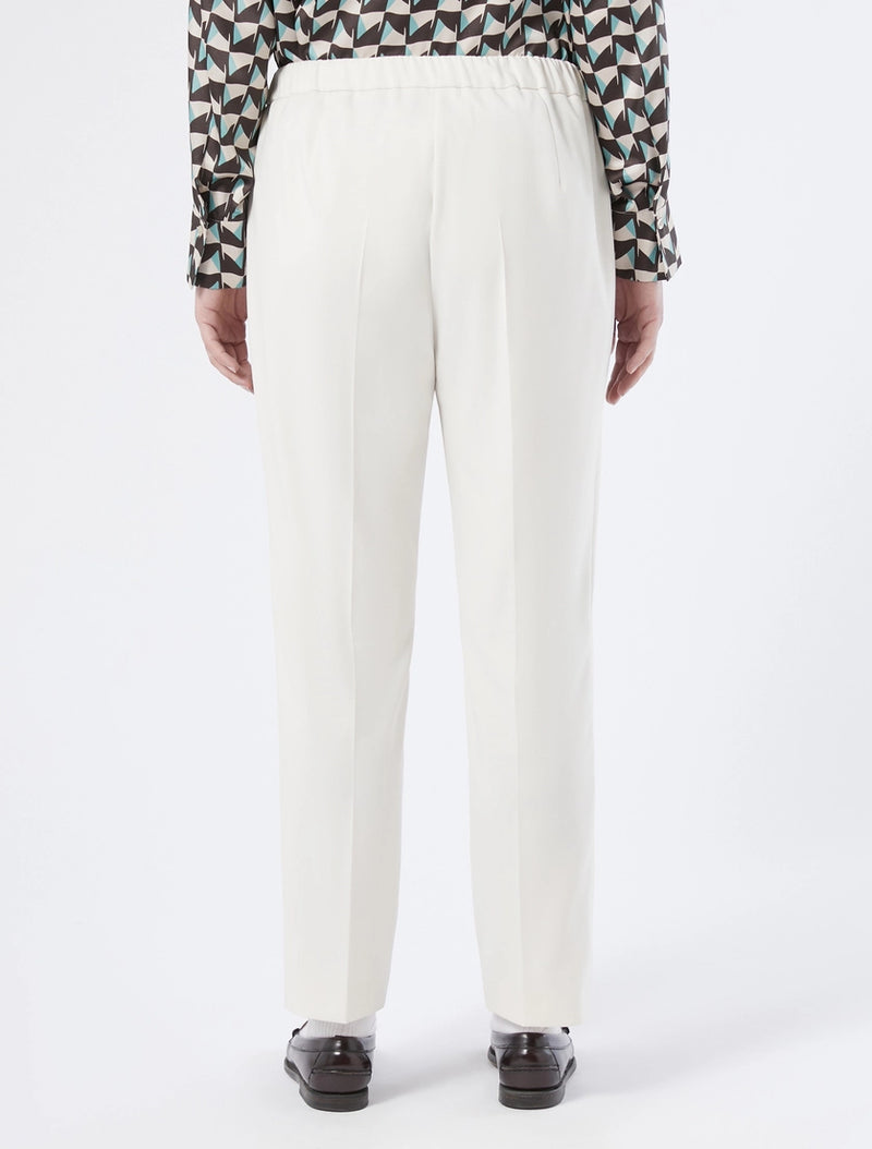 Pantaloni slim in flanella - BIANCO AVORIO PERSONA BY MARINA RINALDI