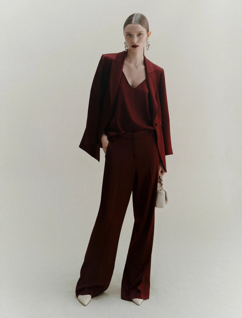 Pantalone in satin - BORDEAUX MARELLA