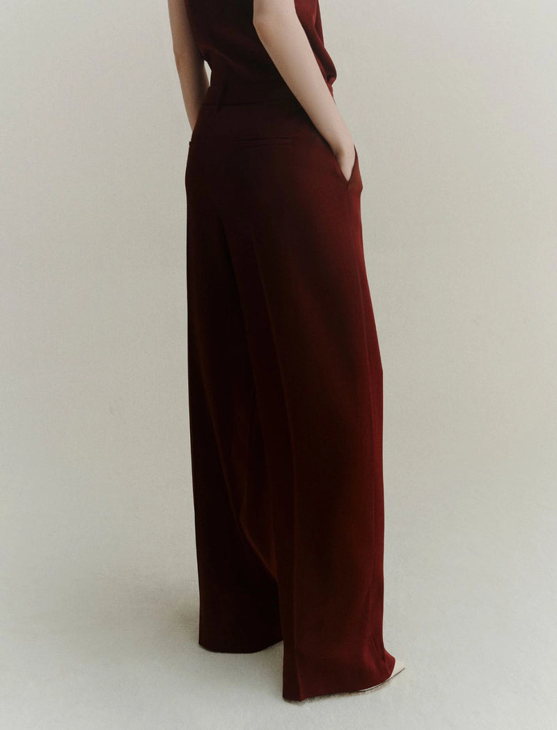 Pantalone in satin - BORDEAUX MARELLA
