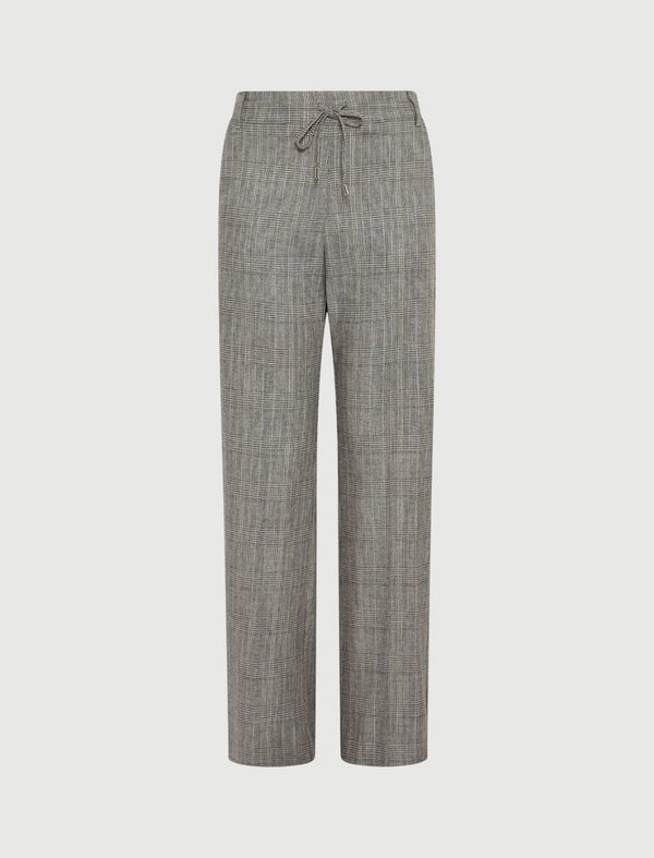 Pantalone in saglia fluida - GRIGIO CHIARO MARELLA