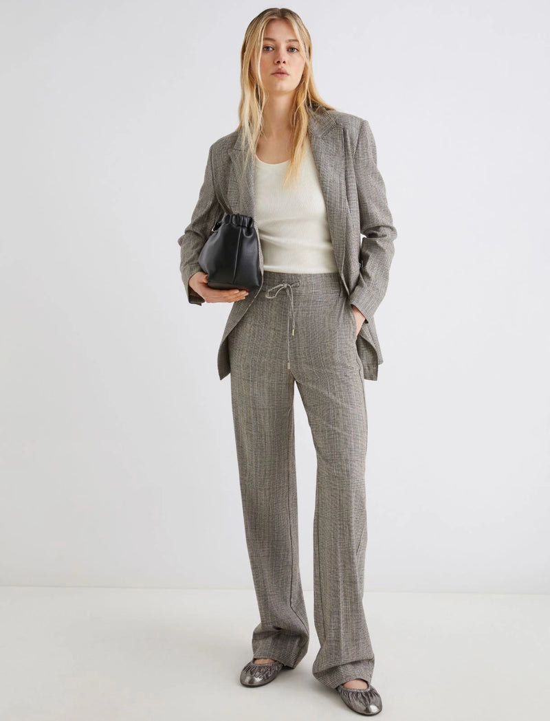 Pantalone in saglia fluida - GRIGIO CHIARO MARELLA