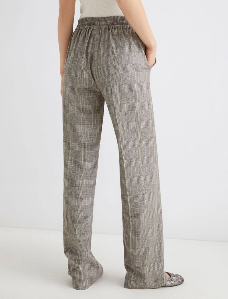 Pantalone in saglia fluida - GRIGIO CHIARO MARELLA