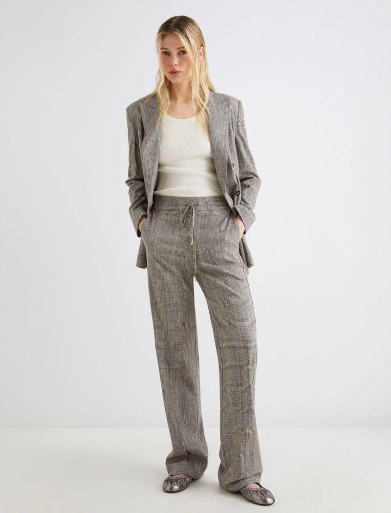Pantalone in saglia fluida - GRIGIO CHIARO MARELLA