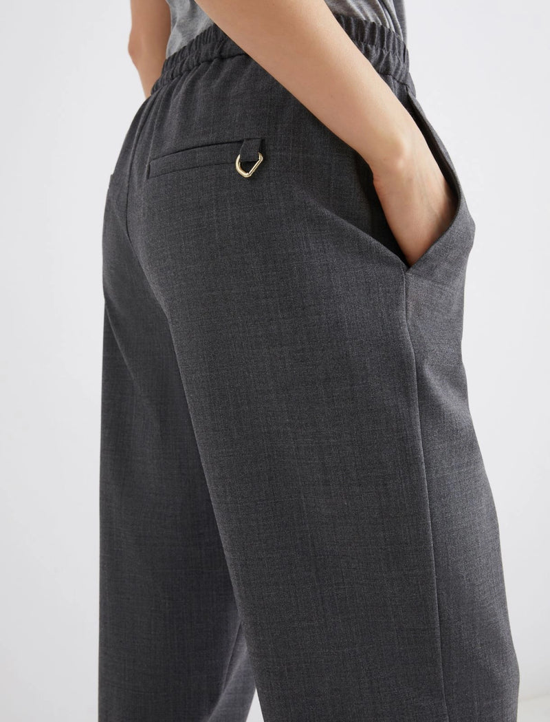 Pantalone slim fit in misto lana - GRIGIO MELANGE MARELLA
