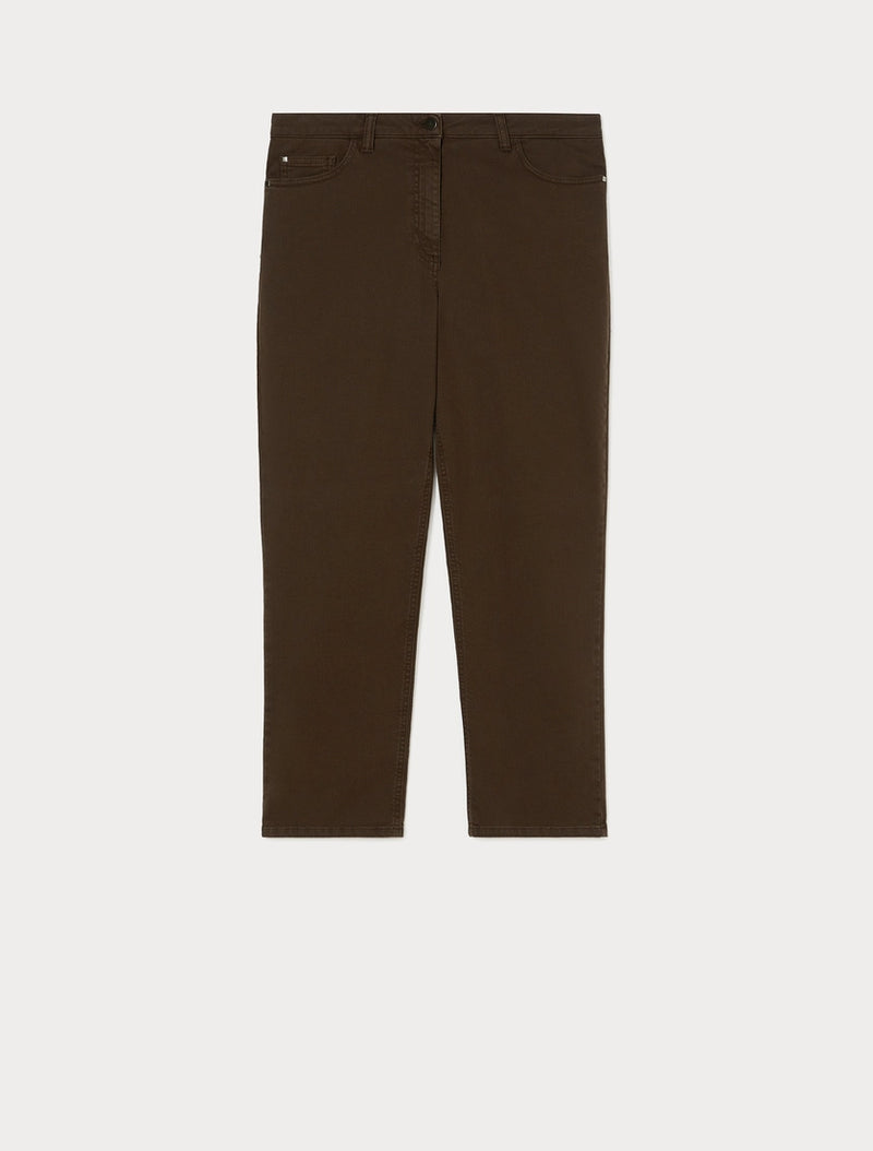 Pantaloni in bull di cotone - TESTA MORO PERSONA BY MARINA RINALDI