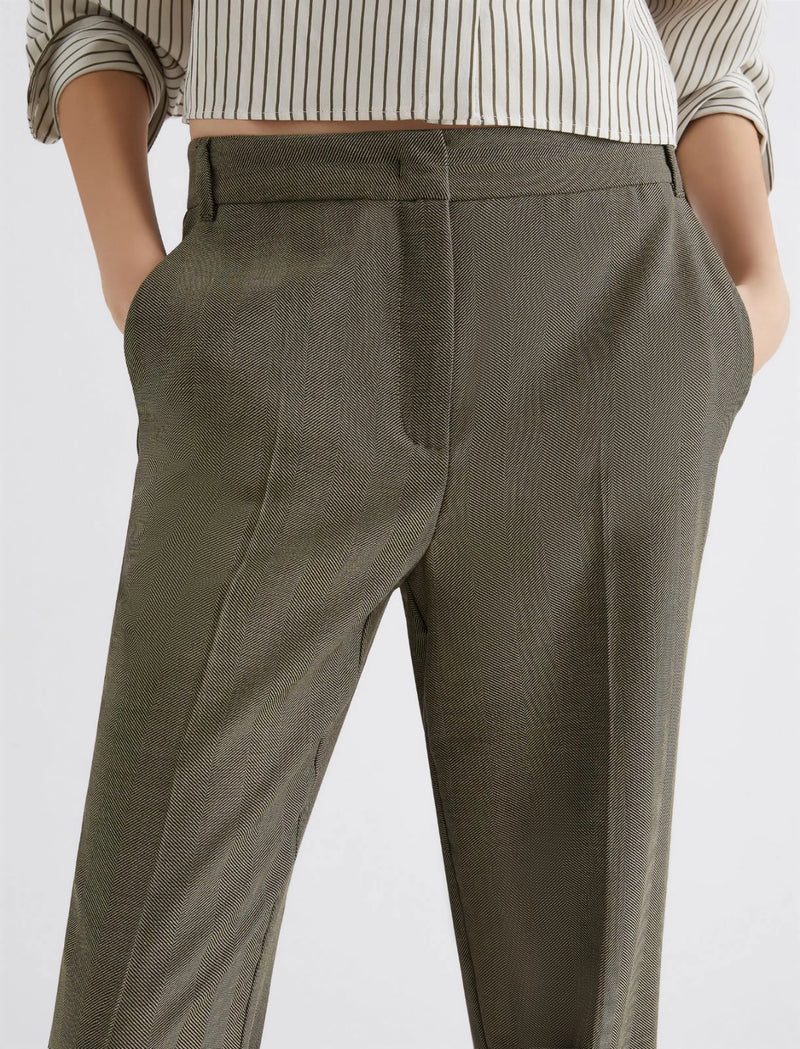 Pantalone in saglia fluida - KAKI MARELLA