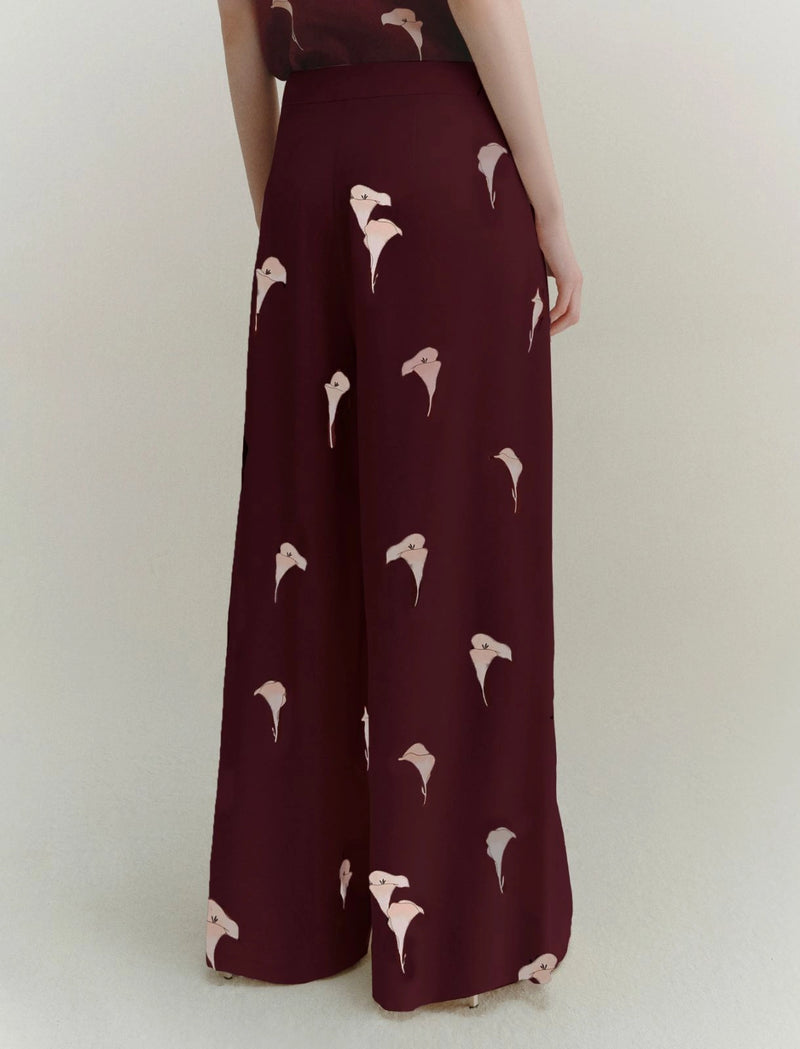 Pantalone wide leg in voile - NATURALE MARELLA