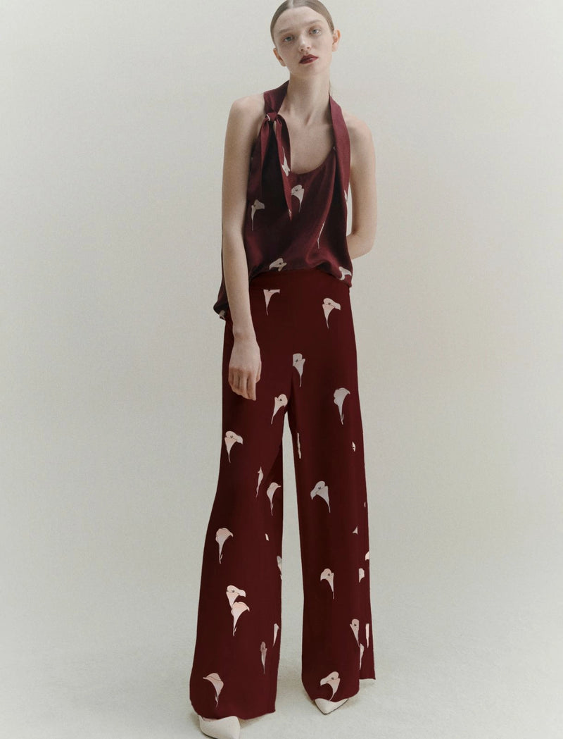 Pantalone wide leg in voile - NATURALE MARELLA