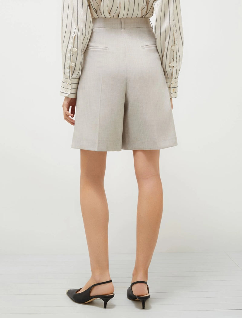 Bermuda in stuoia stretch - Sabbia MARELLA