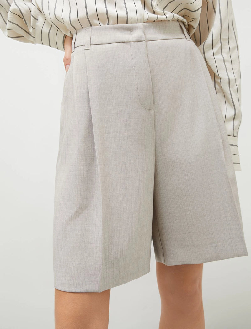 Bermuda in stuoia stretch - Sabbia MARELLA
