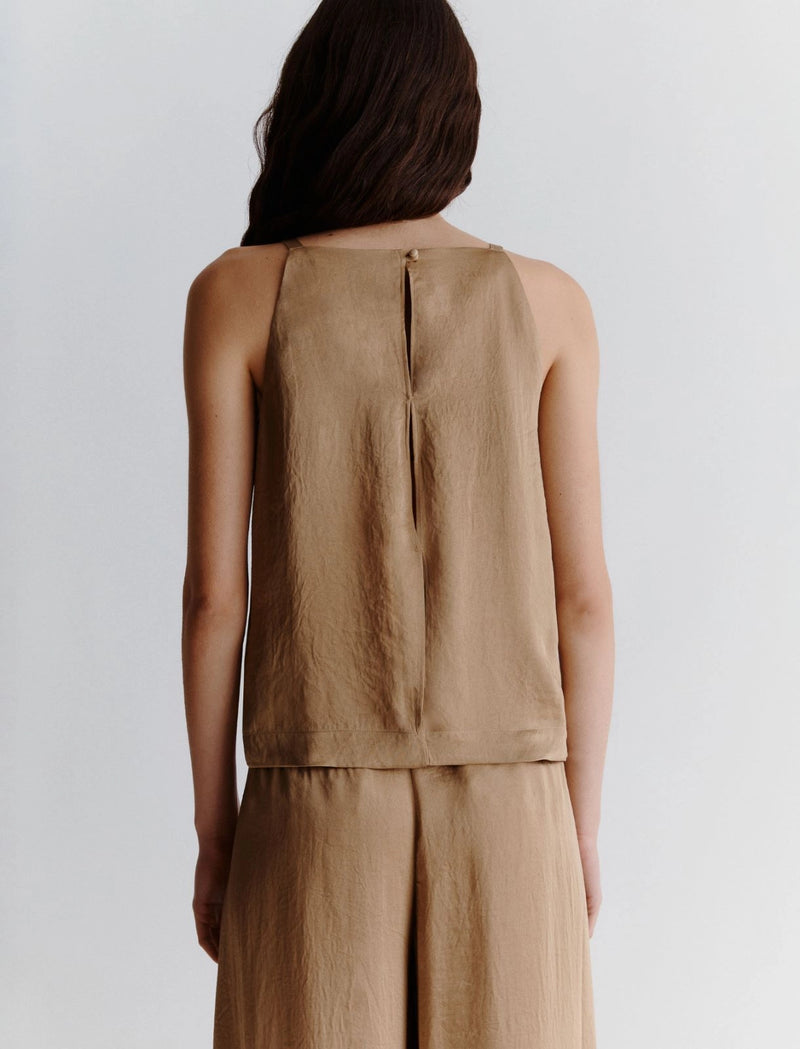 Top in tessuto crinkle - Beige MARELLA MONOCHROME