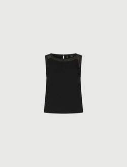 Top smanicato in envers satin - NERO MARELLA ART. 365