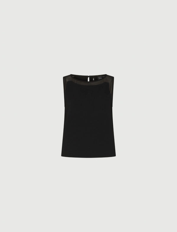 Top smanicato in envers satin - NERO MARELLA ART. 365