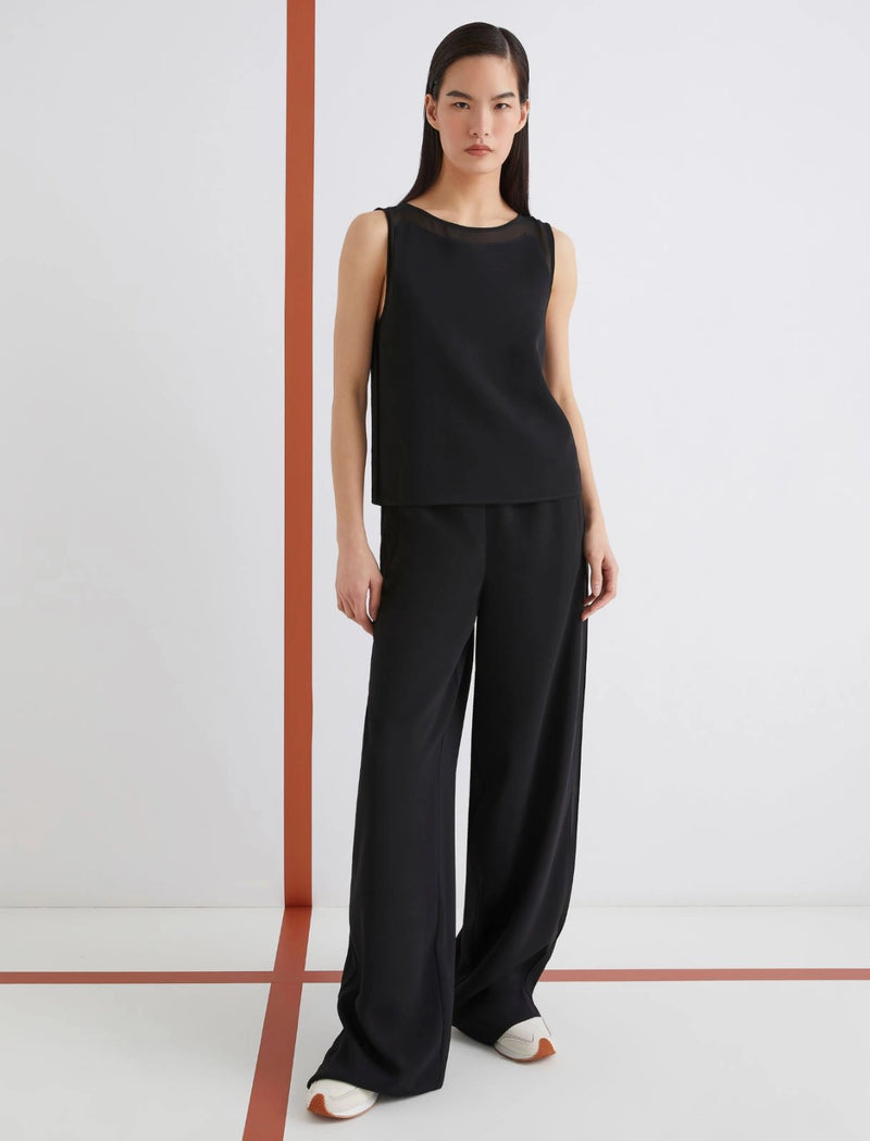 Top smanicato in envers satin - NERO MARELLA ART. 365
