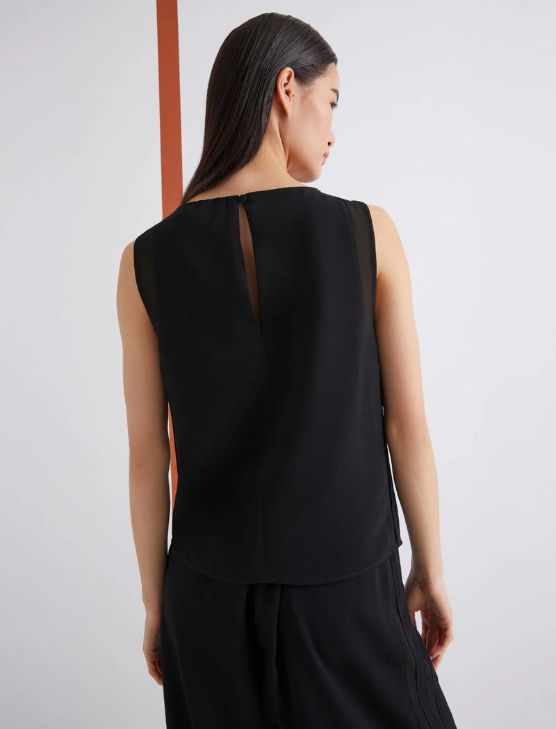 Top smanicato in envers satin - NERO MARELLA ART. 365