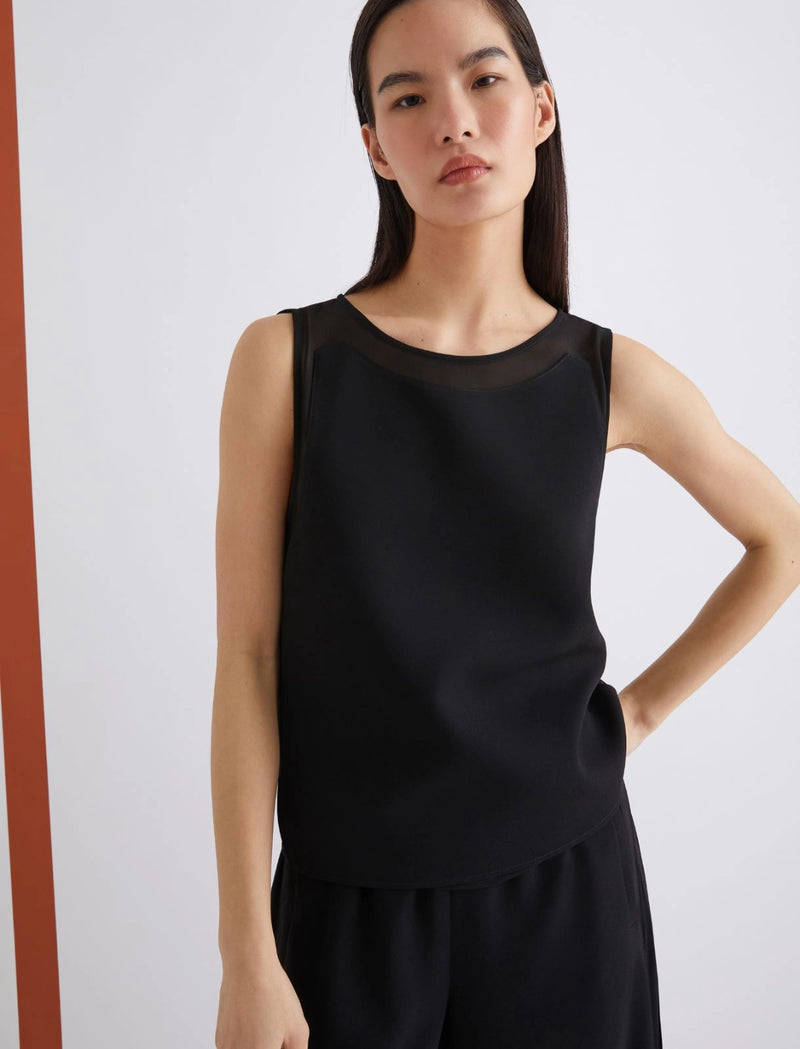 Top smanicato in envers satin - NERO MARELLA ART. 365