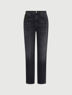 Jeans wide leg con impunture - NERO MARELLA