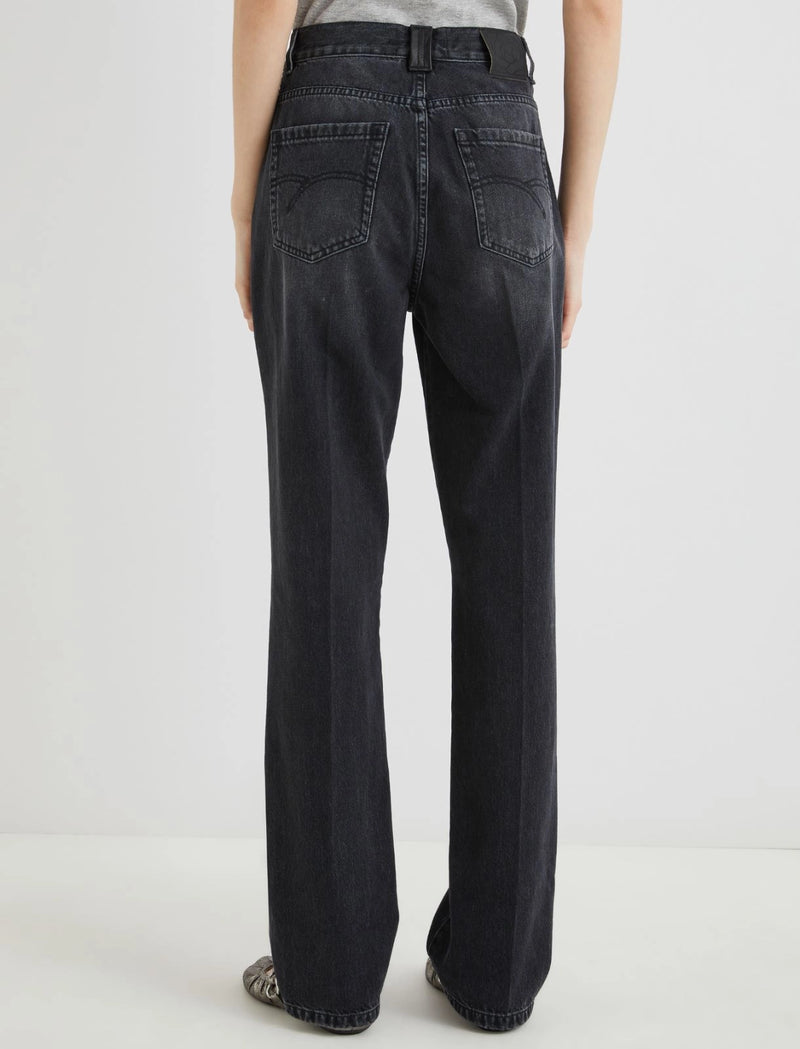 Jeans wide leg con impunture - NERO MARELLA