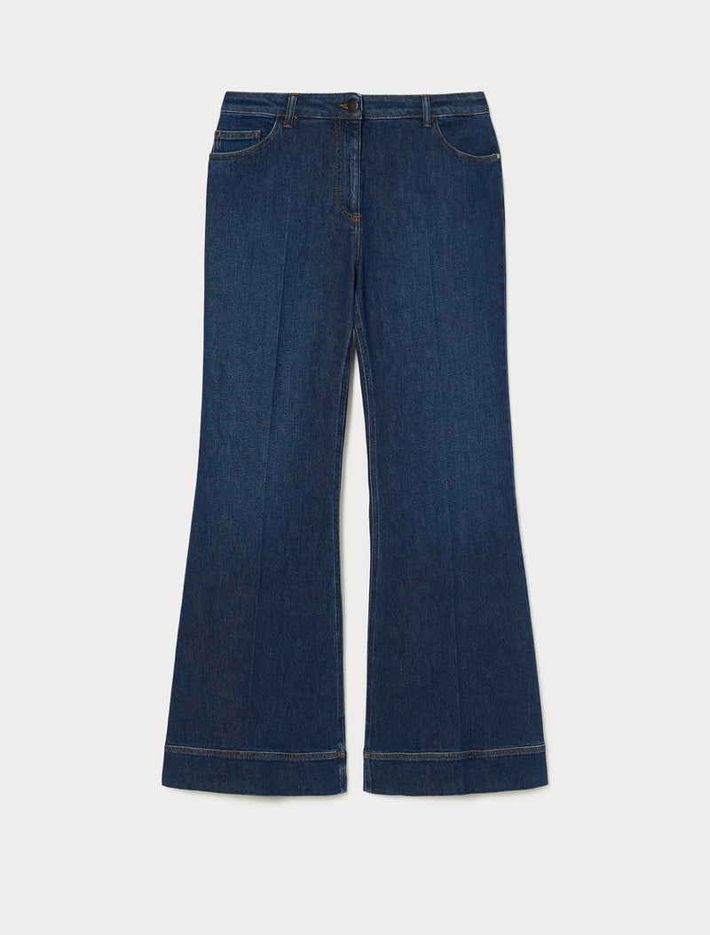 Jeans flare in denim di cotone - BLU NOTTE PERSONA BY MARINA RINALDI