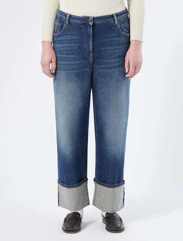 Jeans ampi in denim - BLU PERSONA BY MARINA RINALDI