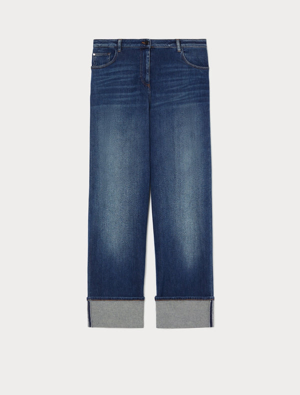 Jeans ampi in denim - BLU PERSONA BY MARINA RINALDI
