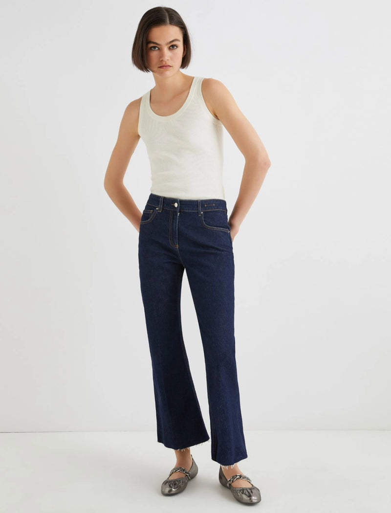 Jeans flare crop - BLU NOTTE MARELLA