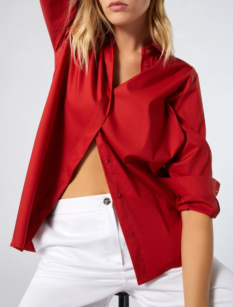 Camicia over in popeline stretch PERSONA BY MARINA RINALDI