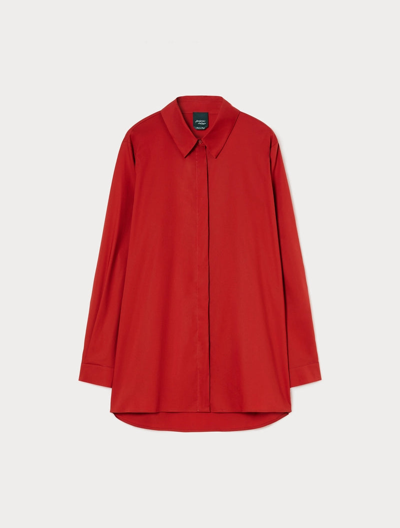 Camicia over in popeline stretch PERSONA BY MARINA RINALDI