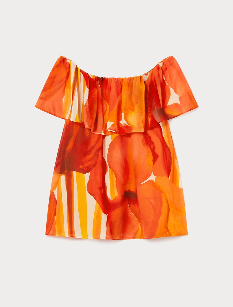 Blusa in georgette stampato PERSONA BY MARINA RINALDI