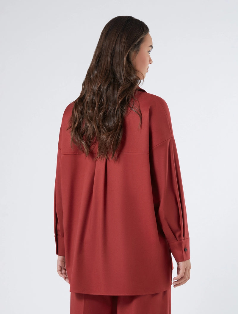 Casacca in flanella - BORDEAUX PERSONA BY MARINA RINALDI