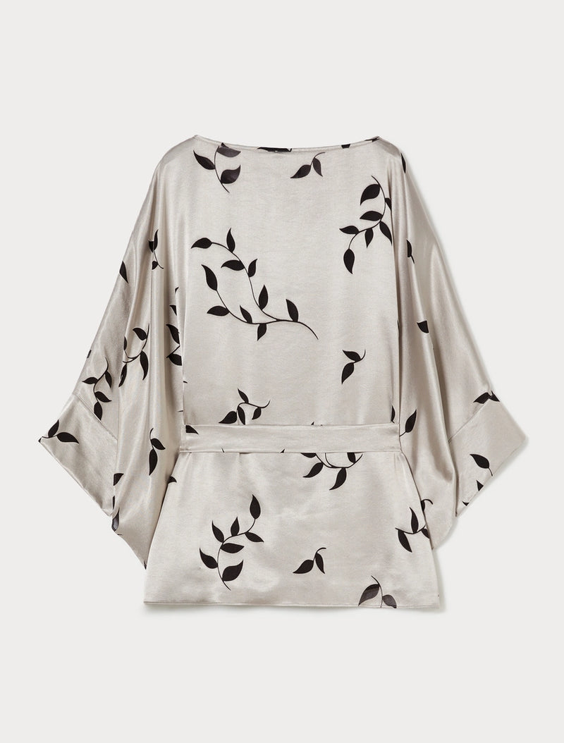 Blusa in raso dévoré - SABBIA PERSONA BY MARINA RINALDI