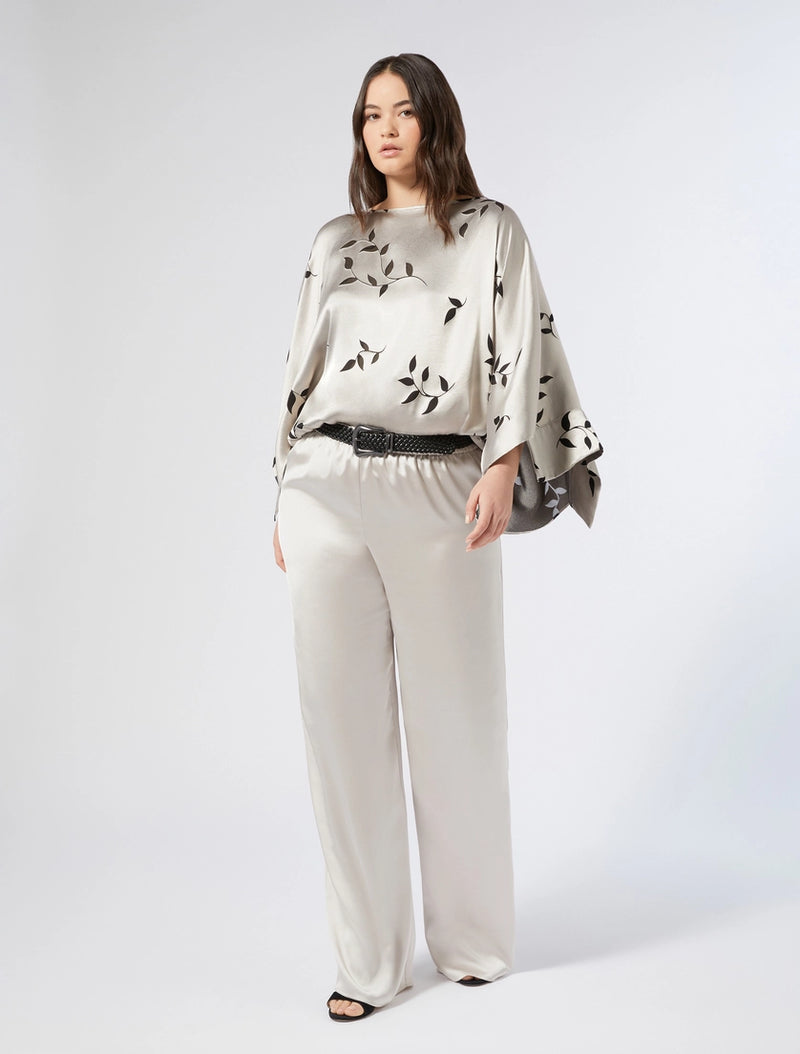 Blusa in raso dévoré - SABBIA PERSONA BY MARINA RINALDI