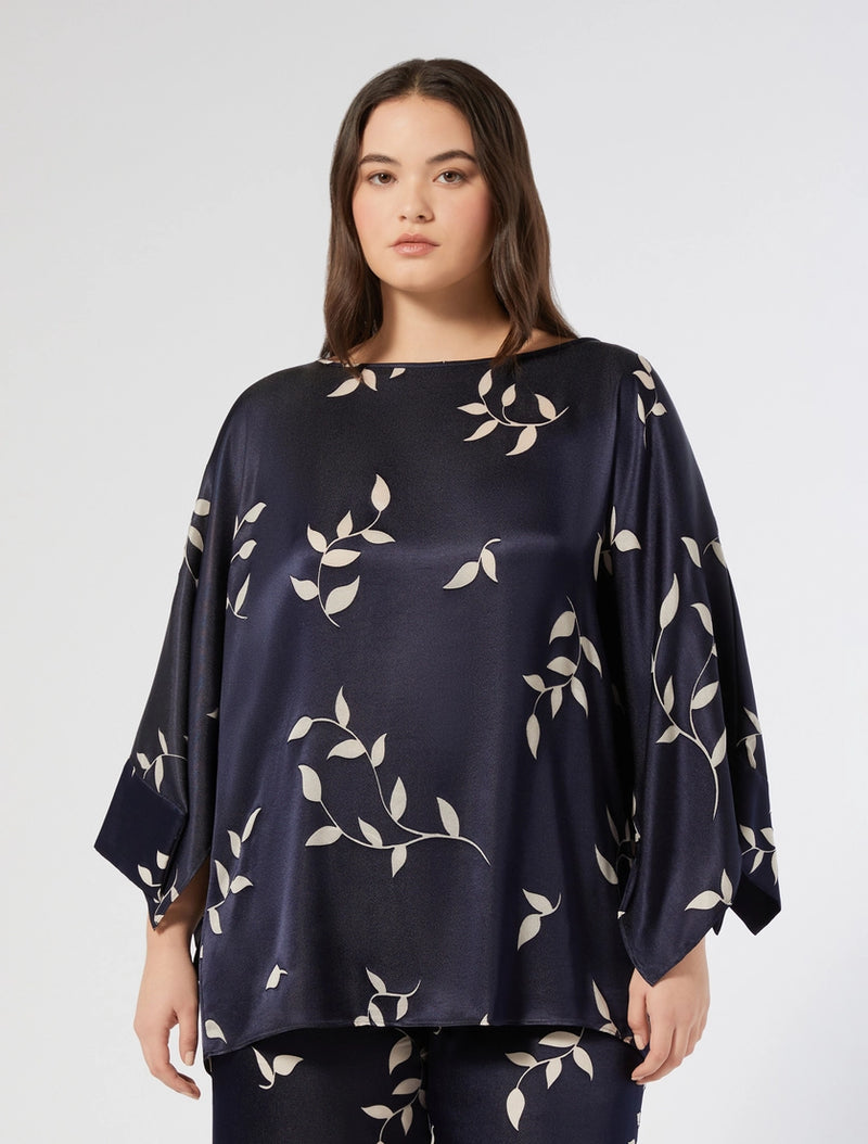 Blusa in raso dévoré - BLU PERSONA BY MARINA RINALDI