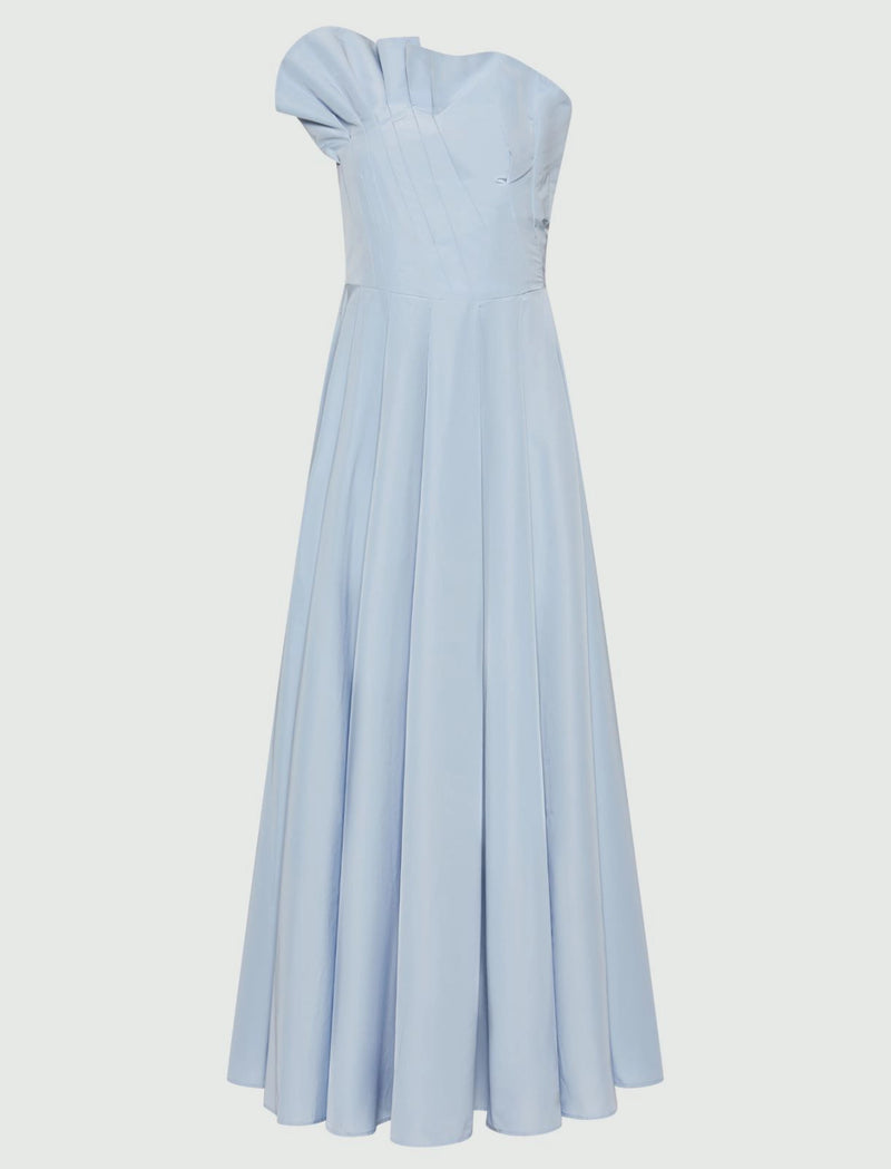 Abito monospalla in taffeta - Azzurro MARELLA