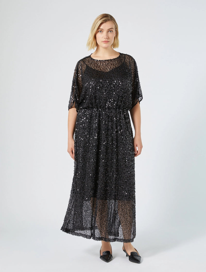 Abito in jersey con paillettes PERSONA BY MARINA RINALDI