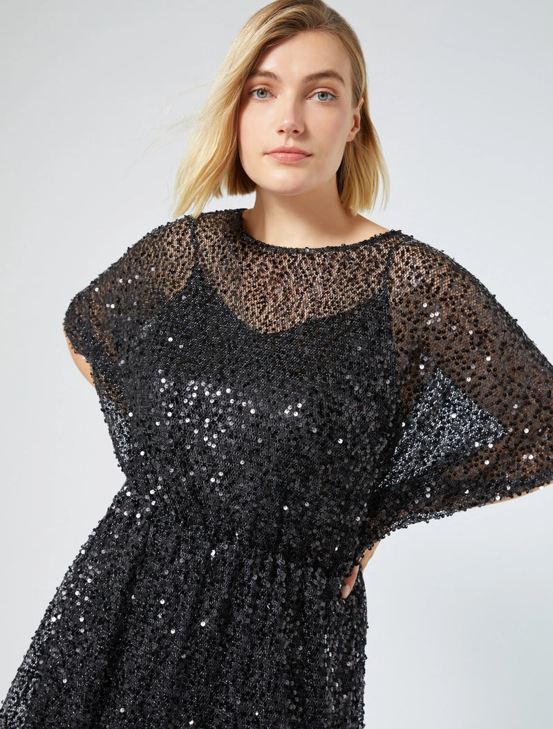 Abito in jersey con paillettes PERSONA BY MARINA RINALDI